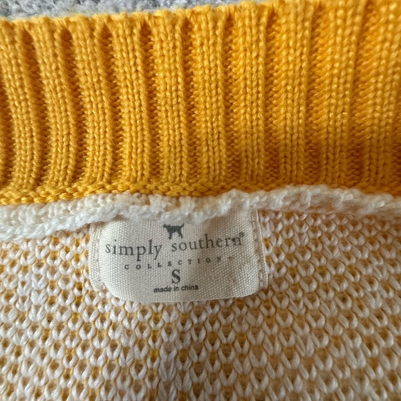 Simply Southern Oversized Textured Chunky Cardigan Sweater – Bright Sunset Knit - Picture 3 of 6